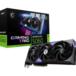 MSI GeForce RTX 5060 8G GAMING TRIO OC Graphics Card – 8GB GDDR7, Blackwell Architecture, DLSS 4, TRI FROZR 3 Cooling, RGB Mystic Light, Reinforced Backplate