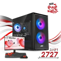 تجميعة بي سي قيمنق احترافية مخصصة للألعاب ، 6 جيجا RTX3050، معالج I5 10400F رام 16 جيجا ،1 تيرا M.2، ويندوز 11  اصلي شاشة 24 انش فل اتش دي تقسيط