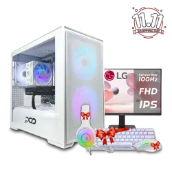 PC GAMING Desktop NVIDIA® GeForce RTX™3050 8GB i5 12400F Ram 16GB DDR5 1TB M.2 Monitor 24Inch LG Full HD Windows 11