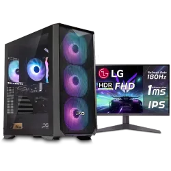  بي سي قيمنق, i5 14400F, RTX 3060, رام 16GB, تخزين 1 تيرا SSD,  ويندوز 11, تجميعة بي سي دي ليجيند مخصصة للالعاب مع شاشة