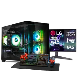  بي سي قيمنق, i5 14400F, RTX 3060, رام 16GB, تخزين 1 تيرا SSD,  ويندوز 11, تجميعة بي سي دي ليجيند مخصصة للالعاب مع شاشة