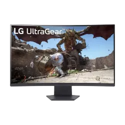 شاشة LG UltraGear 32 إنش منحنية للألعاب، بدقة QHD ‏(2560×1440)، لوحة VA، معدل تحديث 180Hz (32GS60QC-B)