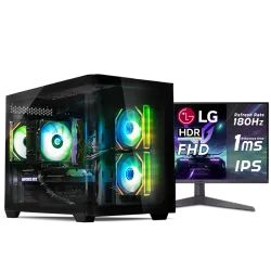  بي سي قيمنق, i5 14400F, RTX 5060, رام 16GB, تخزين 1 تيرا SSD,  ويندوز 11, تجميعة بي سي دي ليجيند مخصصة للالعاب مع شاشة
