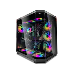 بي سي قيمنق, i5 14400F ,RTX 4060TI, رام 32GB, تخزين 1 تيرا SSD, ويندوز 11, تجميعة بي سي دي ميغا اصدار V2.0 مخصصة للالعاب