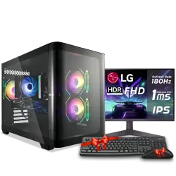 بي سي قيمنق, I5 12400F, RTX 4060, رام 16GB, تخزين 1 تيرا SSD,  ويندوز 11, تجميعة بي سي دي ليجيند مخصصة للالعاب مع شاشة تقسيط