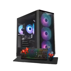 بي سي قيمنق, i5 14400F, RTX 4070 SUPER, رام 16GB, تخزين 1 تيرا SSD, ويندوز 11, تجميعة بي سي دي اوميغا مخصصة للالعاب تقسيط