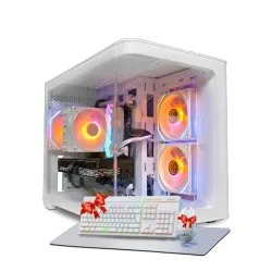 بي سي قيمنق, i5 14400F, RTX 5050, رام 16GB, تخزين 1 تيرا SSD,  ويندوز 11, تجميعة بي سي دي ذا ون مخصصة للالعاب