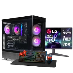 بي سي قيمنق, RYZEN 5 9600X, RTX 5060, رام 16GB, تخزين 1 تيرا SSD,  ويندوز 11, تجميعة بي سي دي ليجيند مخصصة للالعاب مع شاشة