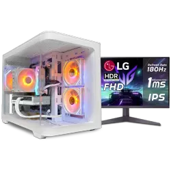بي سي قيمنق, RYZEN 5 9600X, RTX 5060, رام 16GB, تخزين 1 تيرا SSD,  ويندوز 11, تجميعة بي سي دي ليجيند مخصصة للالعاب مع شاشة