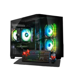 بي سي قيمنق, RYZEN 5 9600X, RTX 5060TI, رام 16GB, تخزين 1 تيرا SSD,  ويندوز 11, تجميعة بي سي دي ميغا مخصصة للالعاب