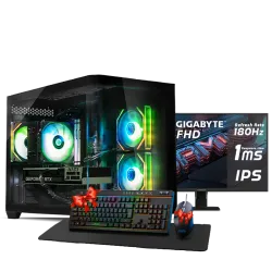 بي سي قيمنق, RYZEN 5 9600X, RTX 5060TI, رام 16GB, تخزين 1 تيرا SSD,  ويندوز 11, تجميعة بي سي دي ميغا مخصصة للالعاب مع شاشة تقسيط