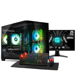 PC GAMING, RYZEN 5 9600X, RTX 5060TI, 16GB, SSD 1TB, WINDOWS 11, PCD MEGA FOR GAMING WITH MONITOR INSTALLMENT