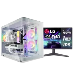 PC GAMING, RYZEN 5 9600X, RTX 5060TI, 16GB, SSD 1TB, WINDOWS 11, PCD MEGA FOR GAMING WITH MONITOR