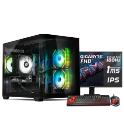 PC GAMING, i5 14400F, RTX 5060TI, 16GB, SSD 1TB, WINDOWS 11, PCD MEGA FOR GAMING WITH MONITOR