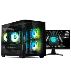PC GAMING, RYZEN 5 9600X, RTX 5060TI, 16GB, SSD 1TB, WINDOWS 11, PCD MEGA FOR GAMING WITH MONITOR INSTALLMENT
