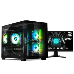 PC GAMING, RYZEN 5 9600X, RTX 5060TI, 16GB, SSD 1TB, WINDOWS 11, PCD MEGA FOR GAMING WITH MONITOR INSTALLMENT