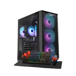 بي سي قيمنق, i5 14400F, RTX 5060TI, رام 16GB, تخزين 1 تيرا SSD,  ويندوز 11, تجميعة بي سي دي ميغا مخصصة للالعاب 
