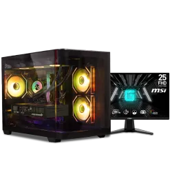 بي سي قيمنق, i5 14600KF, RTX 5060TI, رام 16GB, تخزين 1 تيرا SSD,  ويندوز 11, تجميعة بي سي دي ميغا مخصصة للالعاب والتصميم وصناع المحتوى مع شاشة تقسيط