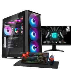 PC GAMING, Ultra 7 265KF, RTX 5060TI, 32GB, SSD 1TB, WINDOWS 11, PCD MEGA FOR GAMING, DESIGN, CONTENT CREATOR WITH MONITOR INSTALLMENT