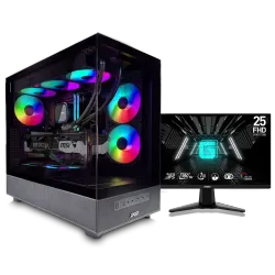 بي سي قيمنق, Ultra 7 265KF, RTX 5060TI, رام 32GB, تخزين 1 تيرا SSD,  ويندوز 11, تجميعة بي سي دي ميغا مخصصة للالعاب والتصميم وصناع المحتوى مع شاشة