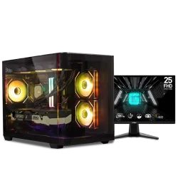 بي سي قيمنق, Ultra 7 265KF, RTX 5060TI, رام 32GB, تخزين 1 تيرا SSD,  ويندوز 11, تجميعة بي سي دي ميغا مخصصة للالعاب والتصميم وصناع المحتوى مع شاشة