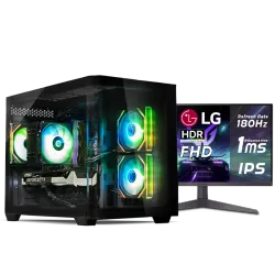  بي سي قيمنق, i5 14400F, RTX 5060, رام 16GB, تخزين 1 تيرا SSD,  ويندوز 11, تجميعة بي سي دي ليجيند مخصصة للالعاب مع شاشة