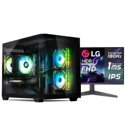  بي سي قيمنق, i5 14400F, RTX 5060, رام 16GB, تخزين 1 تيرا SSD,  ويندوز 11, تجميعة بي سي دي ليجيند مخصصة للالعاب مع شاشة