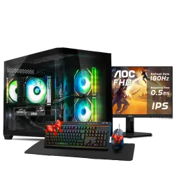  بي سي قيمنق, i5 14400F, RTX 5060, رام 16GB, تخزين 1 تيرا SSD,  ويندوز 11, تجميعة بي سي دي ليجيند مخصصة للالعاب مع شاشة