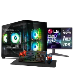  بي سي قيمنق, i5 14400F, RTX 5060, رام 16GB, تخزين 1 تيرا SSD,  ويندوز 11, تجميعة بي سي دي ليجيند مخصصة للالعاب مع شاشة