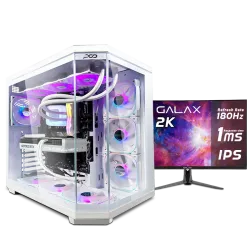 PC GAMING, RYZEN 7 7800X3D, RTX 5070, 32GB, SSD 1TB, WINDOWS 11, PCD OMEGA FOR GAMING, DESIGN, CONTENT CREATOR WITH MONITOR 