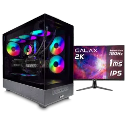 PC GAMING, RYZEN 7 7800X3D, RTX 5070, 32GB, SSD 1TB, WINDOWS 11, PCD OMEGA FOR GAMING, DESIGN, CONTENT CREATOR WITH MONITOR  INSTALLMENT