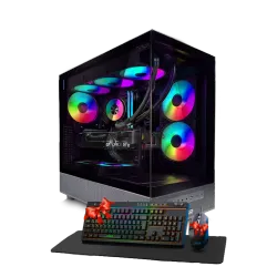 بي سي قيمنق, RYZEN 7 9800X3D, RTX 5070, رام 32GB, تخزين 1 تيرا SSD, ويندوز 11, تجميعة بي سي دي اوميغا مخصصة للالعاب والتصميم وصناع المحتوى