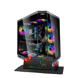 بي سي قيمنق, RYZEN 7 9800X3D, RTX 5070, رام 32GB, تخزين 1 تيرا SSD, ويندوز 11, تجميعة بي سي دي اوميغا مخصصة للالعاب والتصميم وصناع المحتوى