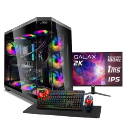 PC GAMING, RYZEN 7 7800X3D, RTX 5070TI, 32GB, SSD 1TB, WINDOWS 11, PCD LEADER FOR GAMING, DESIGN, CONTENT CREATOR WITH MONITOR INSTALLMENT