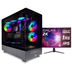 بي سي قيمنق, i5 14600KF, RTX 5070Ti ,رام 16GB, تخزين 1 تيرا SSD, ويندوز 11, تجميعة بي سي دي ليدر مخصصة للالعاب والتصميم وصناع المحتوى مع شاشة