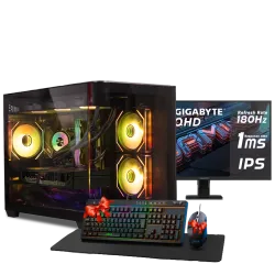 بي سي قيمنق, Ultra 7 265KF, RTX 5070, رام 32GB, تخزين 1 تيرا SSD,  ويندوز 11, تجميعة بي سي دي اوميغا مخصصة للالعاب والتصميم وصناع المحتوى مع شاشة