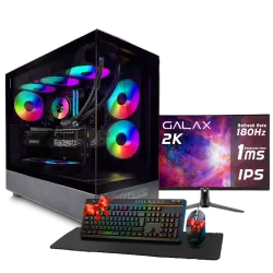 بي سي قيمنق, Ultra 7 265KF, RTX 5070, رام 32GB, تخزين 1 تيرا SSD,  ويندوز 11, تجميعة بي سي دي اوميغا مخصصة للالعاب والتصميم وصناع المحتوى مع شاشة