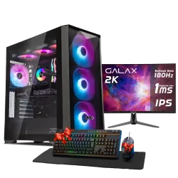 PC GAMING, RYZEN 7 7800X3D, RTX 5070, 32GB, SSD 1TB, WINDOWS 11, PCD OMEGA FOR GAMING, DESIGN, CONTENT CREATOR WITH MONITOR  INSTALLMENT