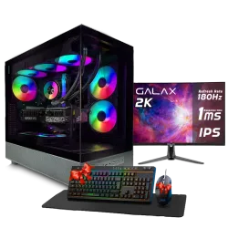 PC GAMING, i7 14700KF, RTX 5070, 32GB, SSD 1TB, WINDOWS 11, PCD OMEGA FOR GAMING, DESIGN, CONTENT CREATOR WITH MONITOR INSTALLMENT