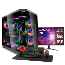 PC GAMING, i7 14700KF, RTX 5070, 32GB, SSD 1TB, WINDOWS 11, PCD OMEGA FOR GAMING, DESIGN, CONTENT CREATOR WITH MONITOR