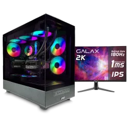 PC GAMING, i7 14700KF, RTX 5070, 32GB, SSD 1TB, WINDOWS 11, PCD OMEGA FOR GAMING, DESIGN, CONTENT CREATOR WITH MONITOR INSTALLMENT