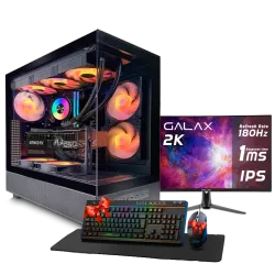 PC GAMING, i7 14700KF, RTX 5070, 32GB, SSD 1TB, WINDOWS 11, PCD OMEGA FOR GAMING, DESIGN, CONTENT CREATOR WITH MONITOR