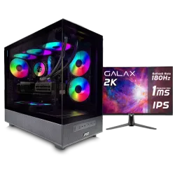 بي سي قيمنق, i7 14700KF, RTX 5070Ti , رام 32GB, تخزين 1 تيرا SSD, ويندوز 11, تجميعة بي سي دي ليدر مخصصة للالعاب والتصميم وصناع المحتوى مع شاشة