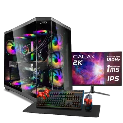 PC GAMING, RYZEN 7 7800X3D, RTX 5070TI, 32GB, SSD 1TB, WINDOWS 11, PCD LEADER FOR GAMING, DESIGN, CONTENT CREATOR WITH MONITOR INSTALLMENT