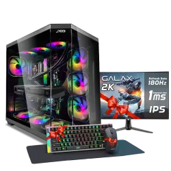 PC GAMING, RYZEN 7 9800X3D, RTX 5090, 64GB, SSD 2TB, WINDOWS 11, PCD TITAN V.2 FOR GAMING, DESIGN, CONTENT CREATOR
