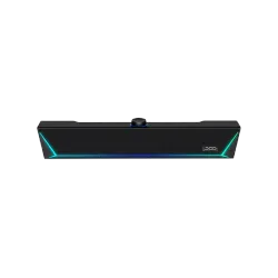 ساوندبار بي سي دي موديل PCDA53 المتقدم، بشريط صوت USB، إضاءة RGB، توصيل 3.5 ملم، وضع التبديل اللاسلكي، التشغيل الفوري، توافق مع أجهزة متعددة، لتحسين الصوت على الكمبيوتر المكتبي والمحمول