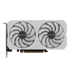 بطاقة الرسومات جالكس GeForce RTX 3050 EX White – ذاكرة 6GB GDDR6، واجهة ذاكرة 96-بت، منافذ DP 1.4a وHDMI 2.1 وDVI-D، تبريد ثنائي المروحة