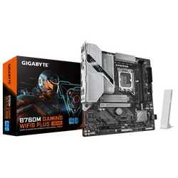 اللوحة الأم جيجابايت B760M GAMING WIFI6 PLUS GEN5 – شريحة Intel B760، مقبس LGA1700، دعم PCIe 5.0، ذاكرة DDR5، واي فاي 6، منافذ M.2، منافذ USB 3.2 Gen2، تصميم طاقة محسن