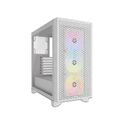 , صندوق كمبيوتر العاب , كورسير , RGB Airflow ,3000D , حجم متوسط , أبيض