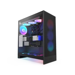CASE NZXT H7 Flow RGB (2024) Mid-Tower ATX Case - All Black (CM-H72FB-R1)
